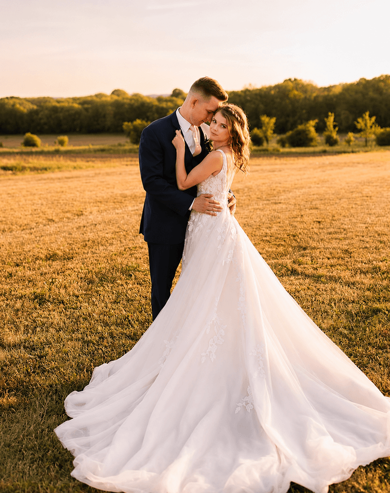 A bride in soft natural light at Rosewood Estate.